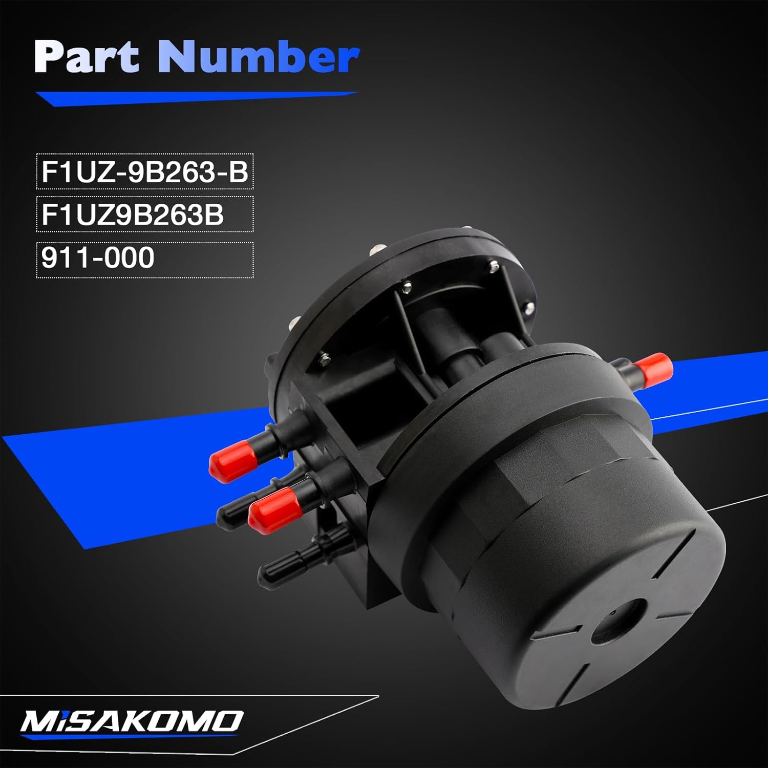 Fuel Tank Selector Valve F1UZ9B263B Fit for Ford F150 F250 F350 1988-1997 E150 E250 E350 F-Super Duty, Fuel Pump Reservoir Valve Replace 911-000