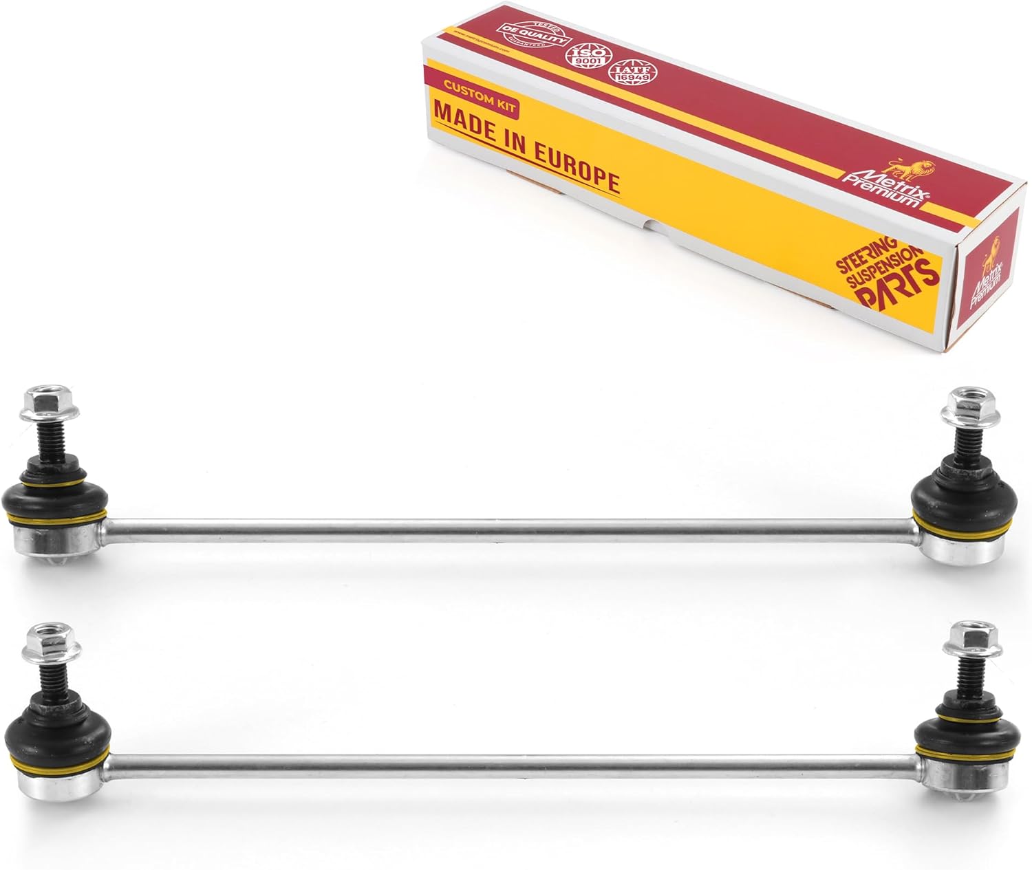 Metrix Premium Chassis Parts - Front Left & Right Sway Bar Stabilizer End Link Kit Fits 2013-2022 Acura ILX, 2012-2015 Honda Civic, Replacement K750605, K750604, Made in Europe