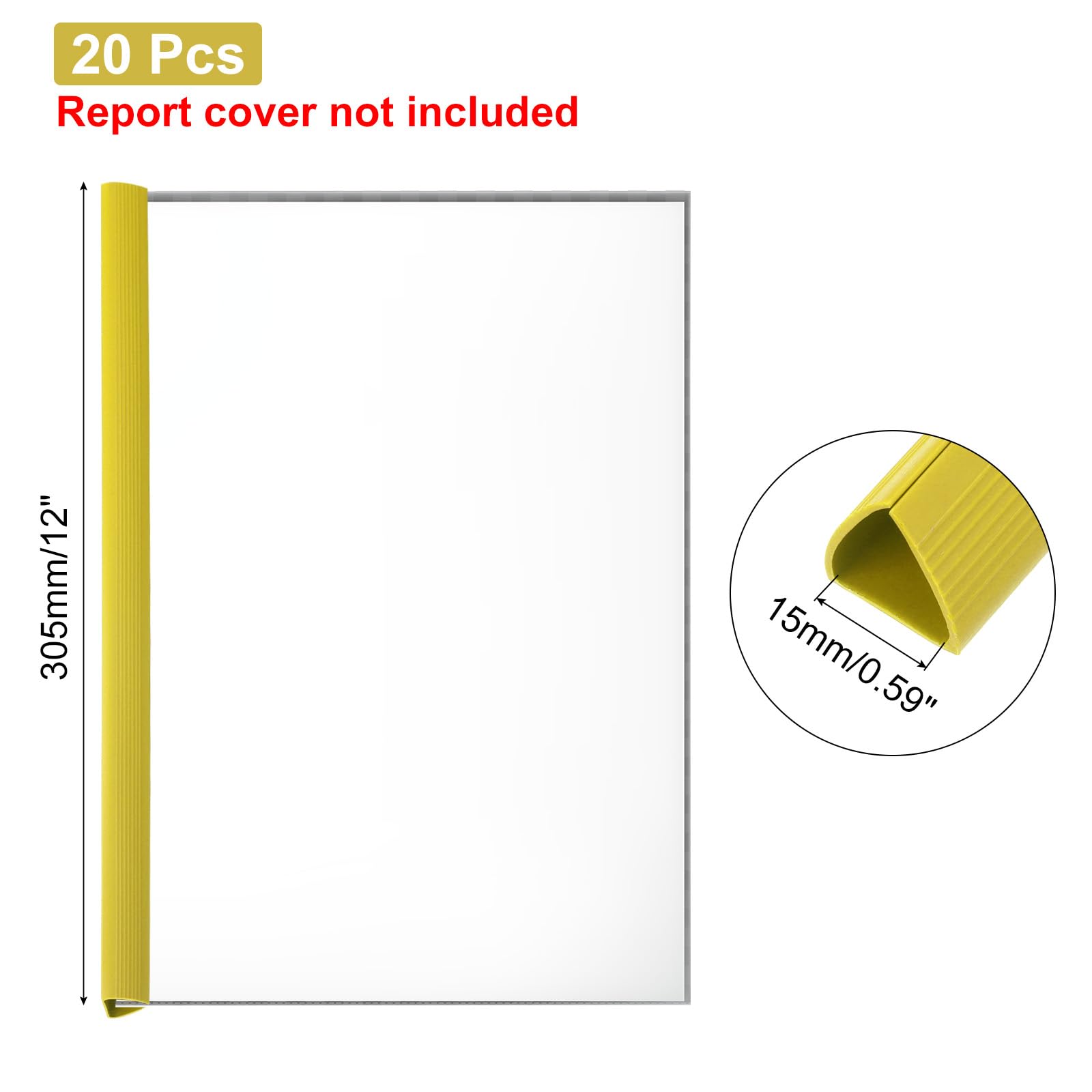 PATIKIL 20Pcs Binding Bars - Image 2
