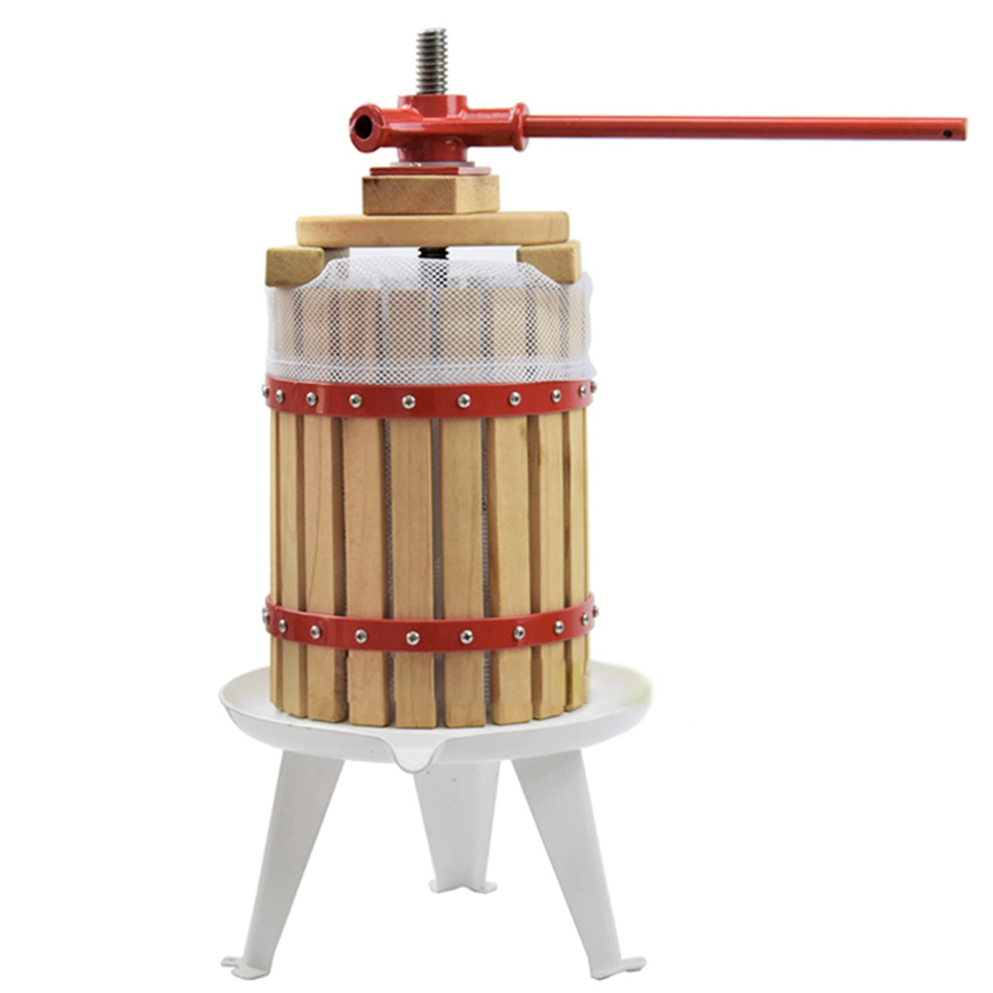 ROLTIN Manual Juicer Press Machine 6L Fruit Wine Apple Grape juicer Press Crusher Cider Wine Making Press Residue Separation Juice Maker