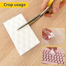 Magic Sponge Erasers,100 Pack 2X Density Melamine Sponge Foam Pads,Household Cleaning Supplies Cleaner for Kitchen, Bathroom, Bathtub, Sink, Wall Cleaner