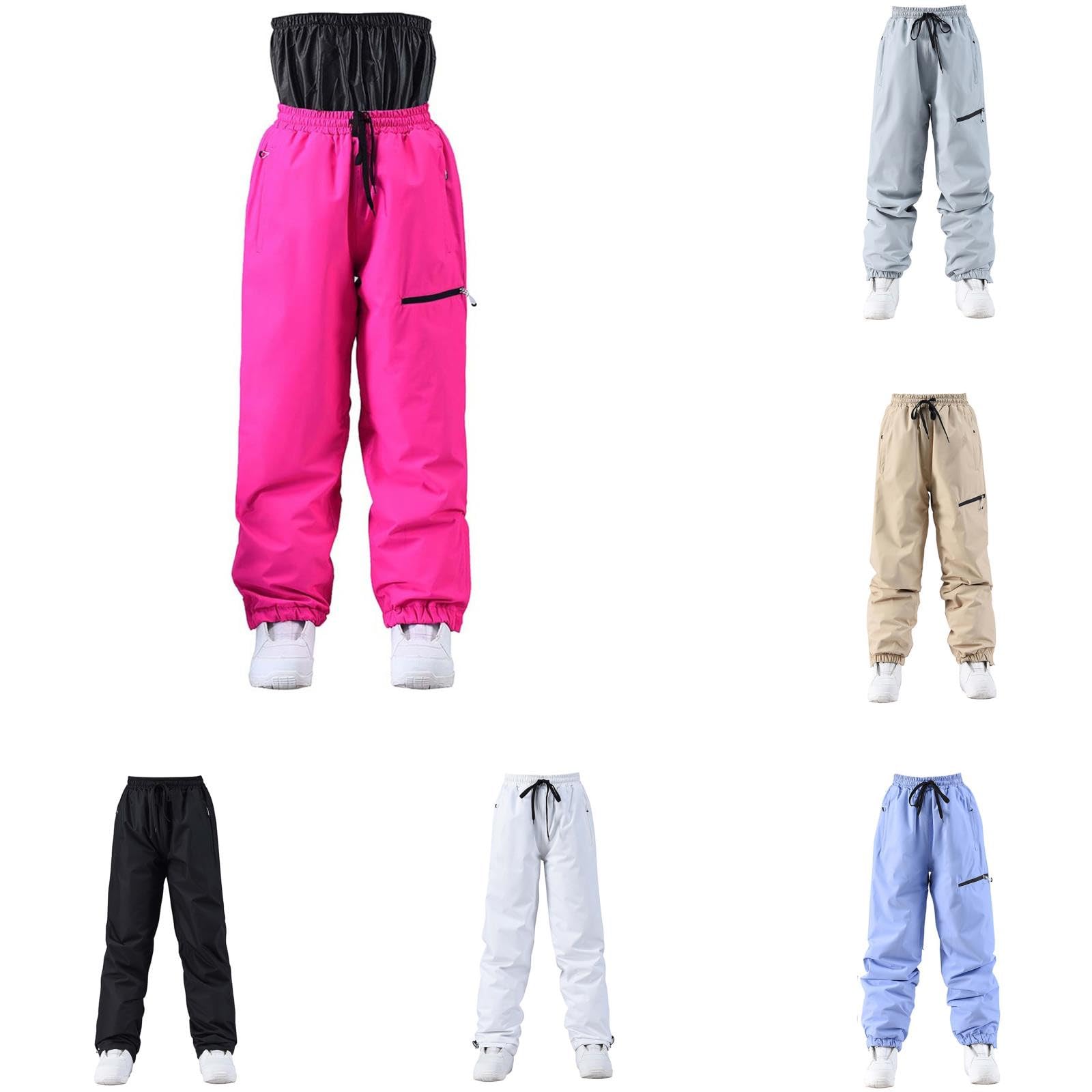 Generisch Skihose Herren Winter Wasserdicht Snowboardhose Warm Outdoorhose Schneehose Winddicht Ski Hosen Softshellhose Baggy Ski Pants Thermo Snowboard Hose