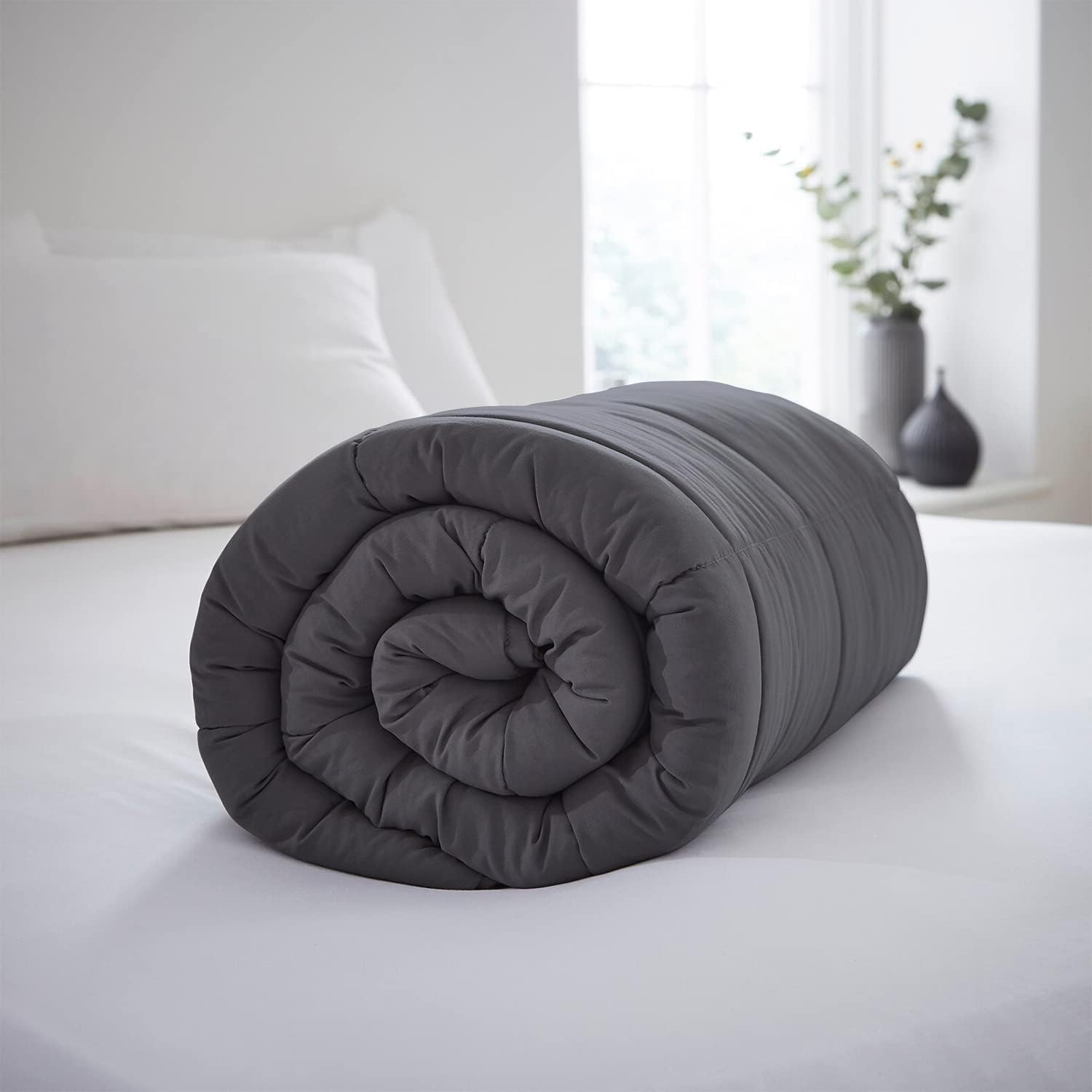 Visi-One Weighted Blanket 15 Pound Blue Inner/Grey Outer