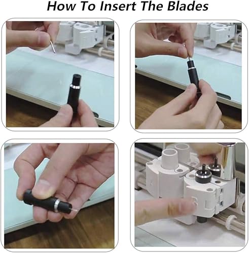 Miniatura 5 de Elefama 40 cuchillas para Explore Air 2  Air 3  Make3  MakerExplore 3 cuchillas de repuesto de hoja fina de alta calidad con purpurina cortador de