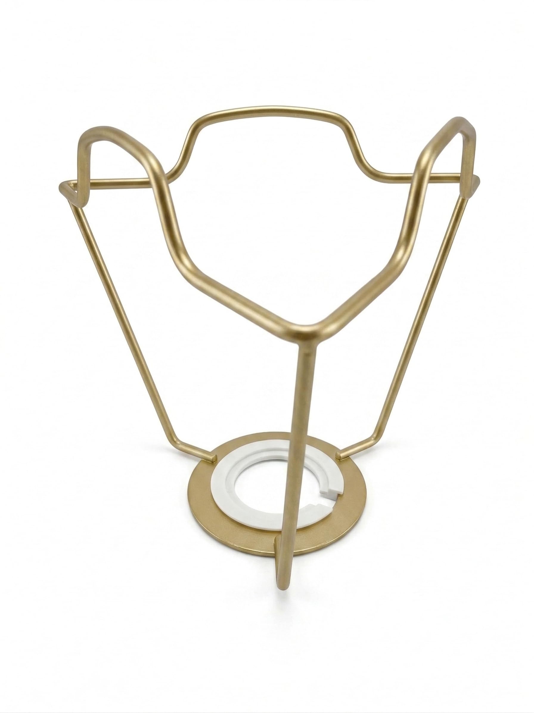 4 Inch Gold Shade Carrier for Duplex Fitting Lampshades – Premium Gold Finish – Includes Free Reducer Ring for UK/EU B22, E27 & E14 Lampholders