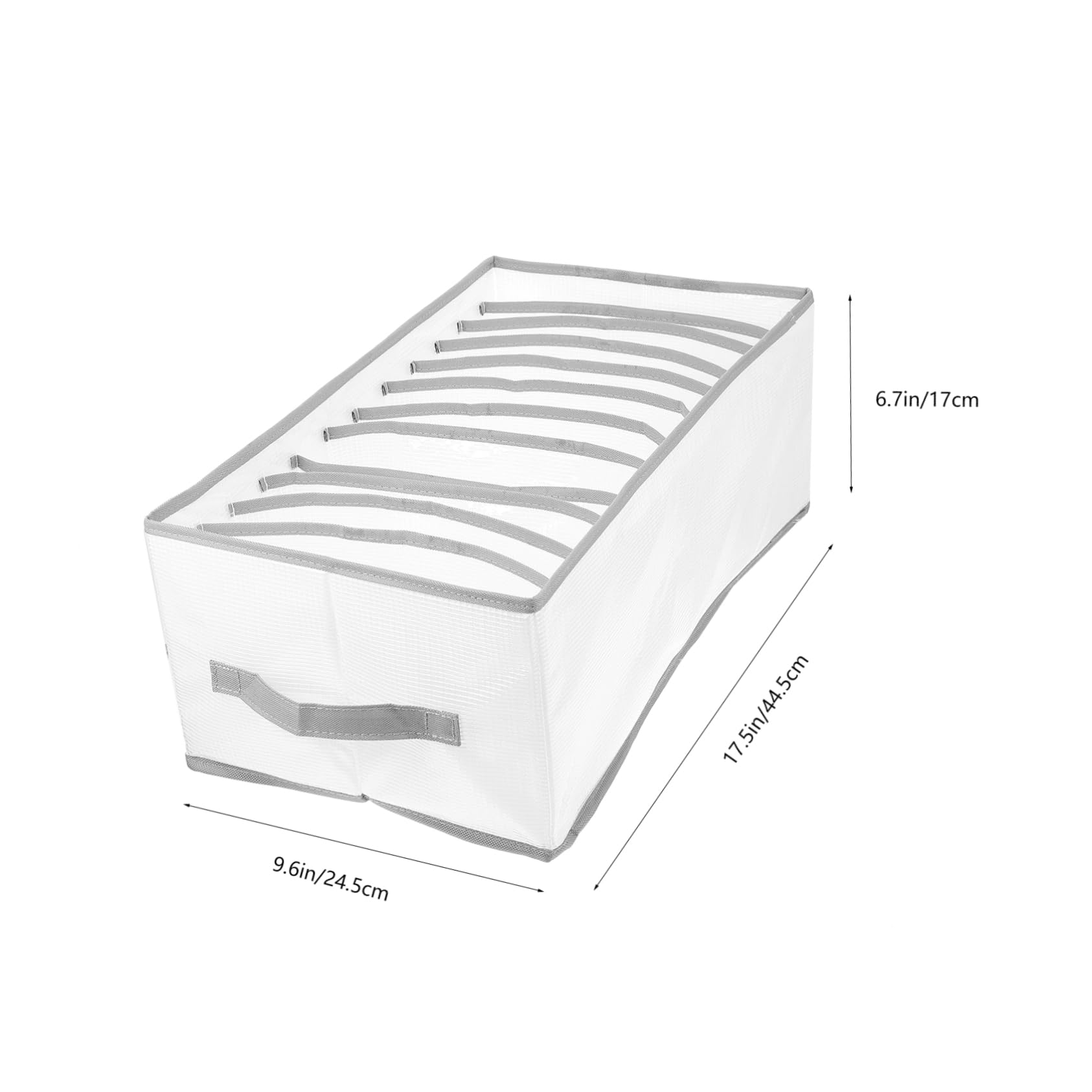 DECHOUS Foldable Clothes Storage Box Multi-grids Organizer Closet Storage Bins Pp Nylon