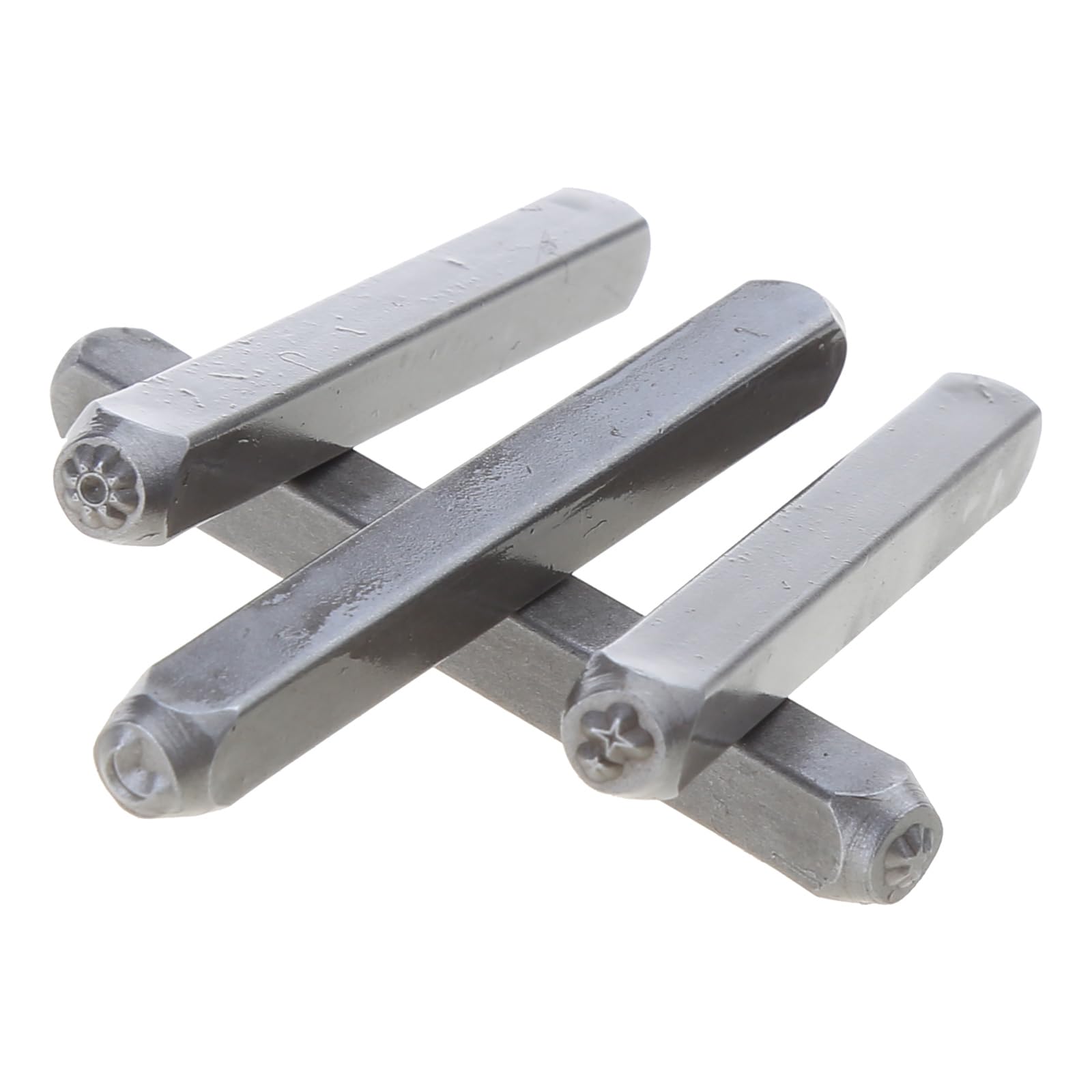 Lot De 9 Outils D'Estampage Métal 3 Mm Motifs Soleil & Étoiles - Acier Qualité Pour Cuir & Bijoux