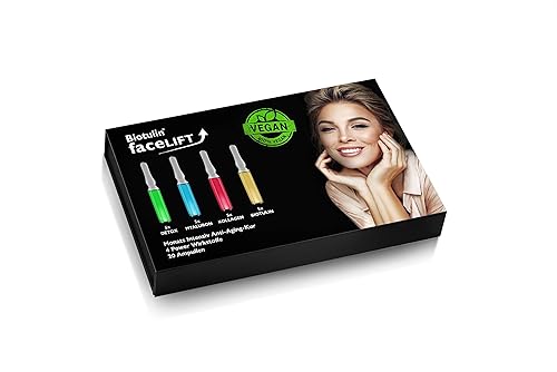 Miniatura 8 de BIOTULIN Facelift Ampollas 20 ampollas de suero  Sueros de desintoxicación hialurón colágeno y biotulina suero clarificante para el acné ácido