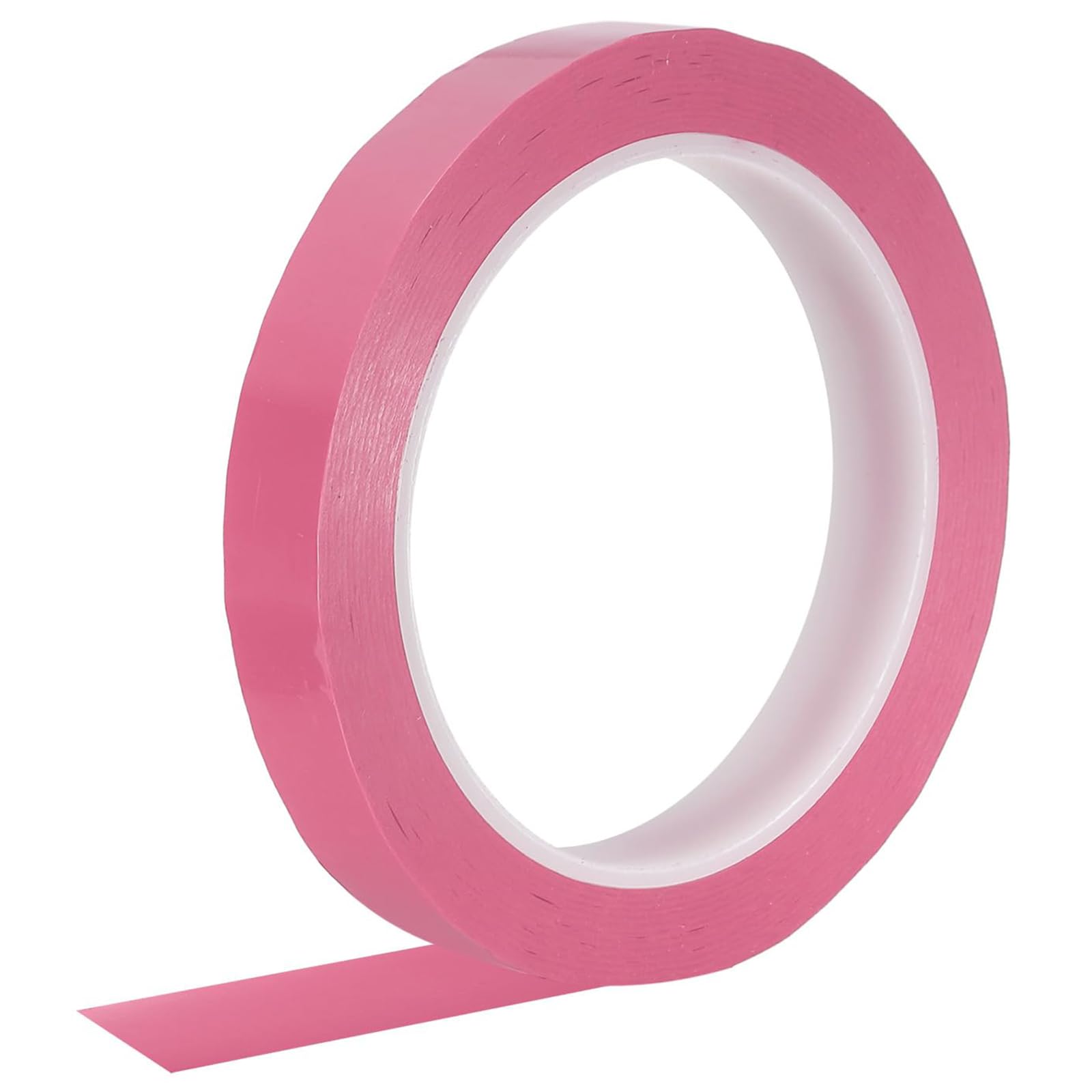 TOP-VIGOR Whiteboard Tape 15mm 5/8", Thin Self Adhesive Marking Tape for White Board Grid Lines Charts DIY Crafts and Classroom Accessories, Pink