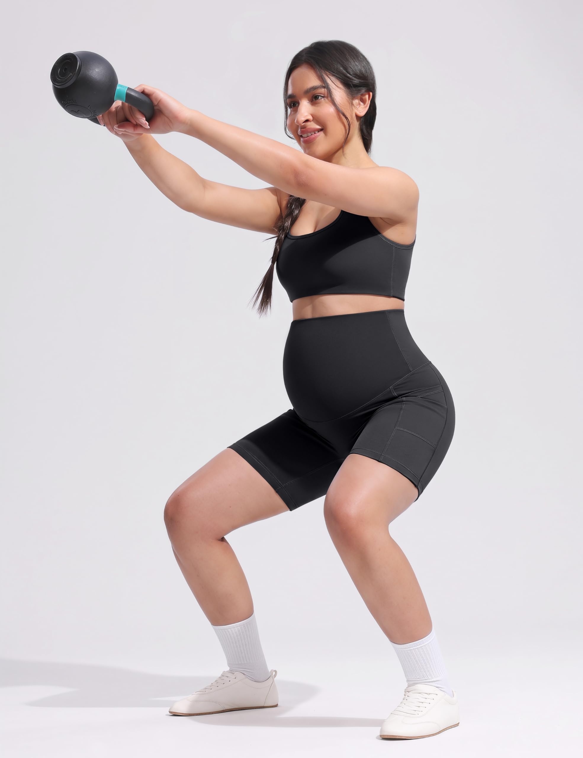 POSHDIVAH Pantaloncini da Yoga (Pacco da 3) Donna