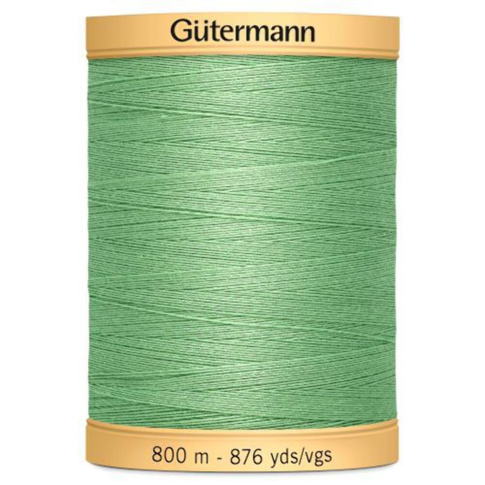 Gutermann 876 yd Natural Cotton Thread Solids, Shamrock Green