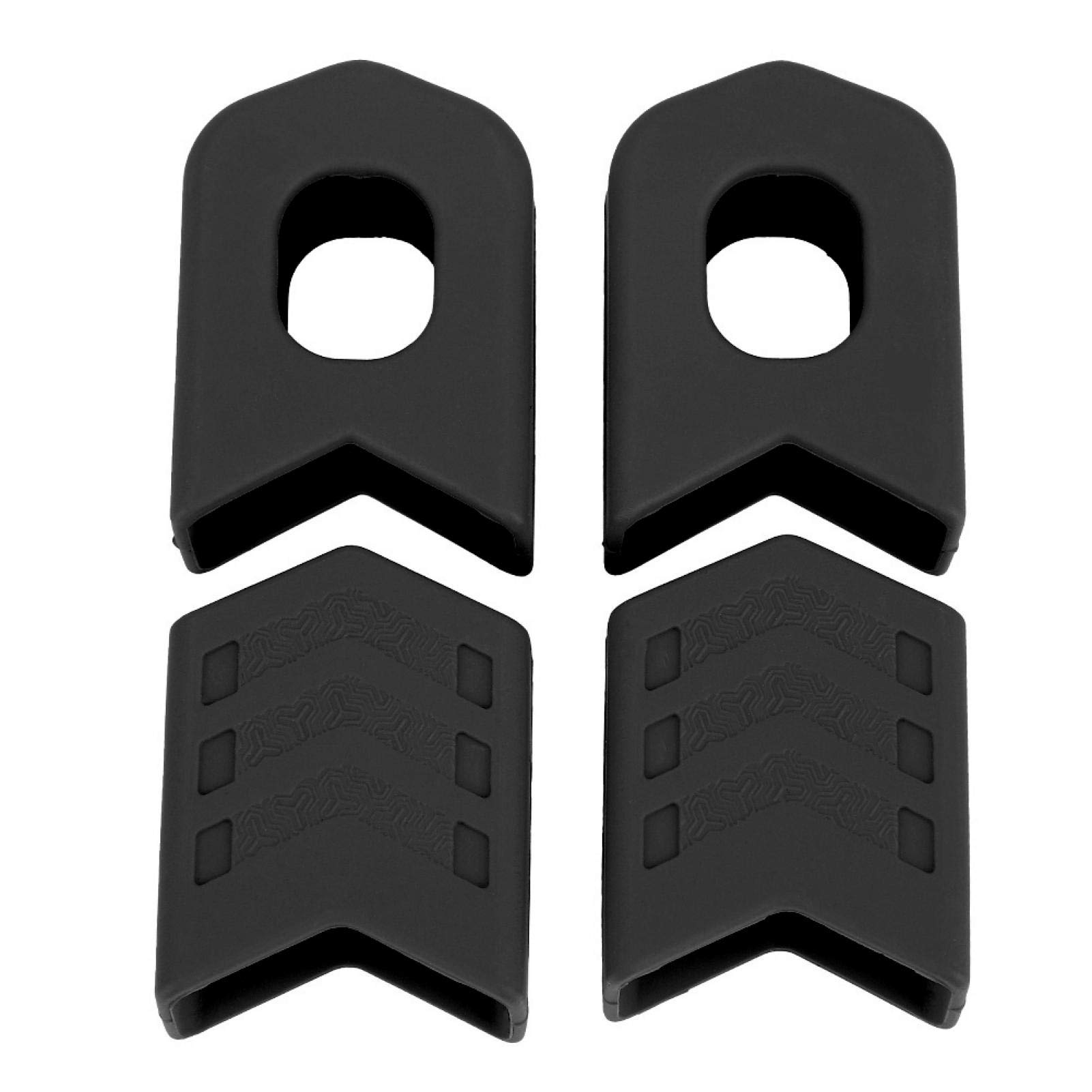 Bicycle Crank Protector – Silicone Anti-Aging Boots, Lightweight, Anti-Slip, For Mountain/City Biking (Black/Red/Blue/Green)