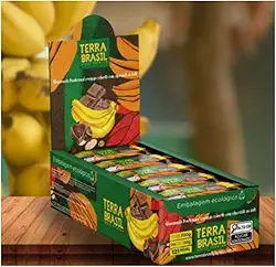 Bananinha Com Cobertura Chocolate Terrra Brasil- Cx 24un/30g