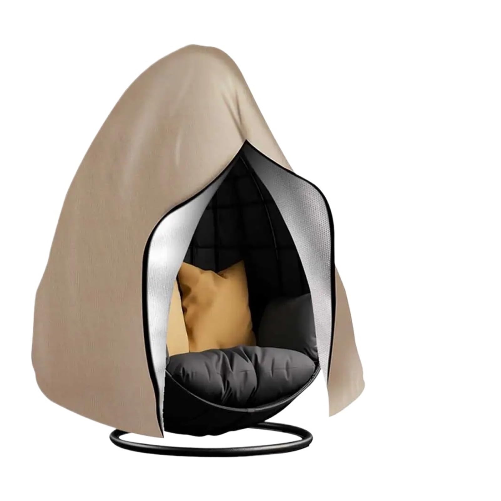 Lsyhhxc Khaki Waterproof Heavy Duty Single Hanging Egg Swing Chair Cover