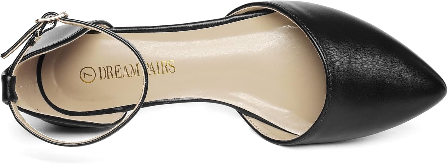 DREAM PAIRS Flapointed Women's Casual D'Orsay Pointed Plain Ballet Comfort Soft Slip On Flats Shoes - Image 4