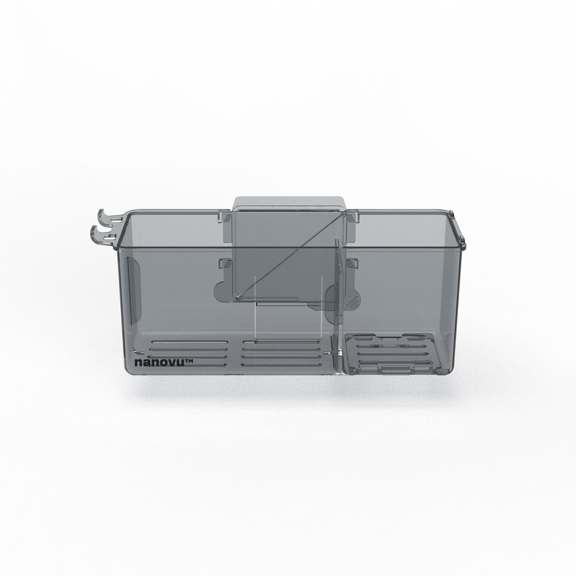 Nanohold Kitchen Sink Caddy for Flat Surfaces - Strong Hold Easy Install Kitchen Sink Organizer with Drainage Holes - Soap Sponge, Dishwashing Tools and Dish Brush Holder - Home Accessories by Nanovu