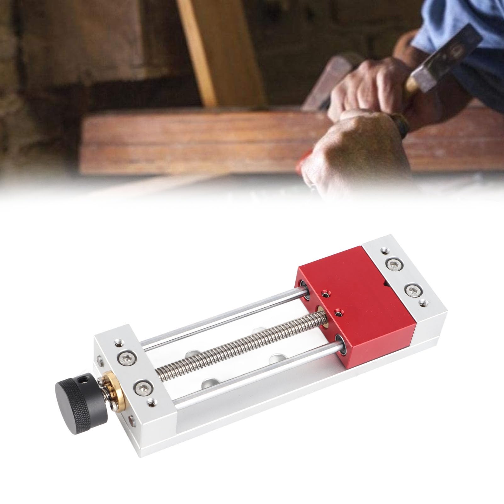 Leapiture Drill Press Vice Bench Table Vise 0 to 100mm Clamping Range Aluminium Alloy Drill Press Stability Accuracy for Working