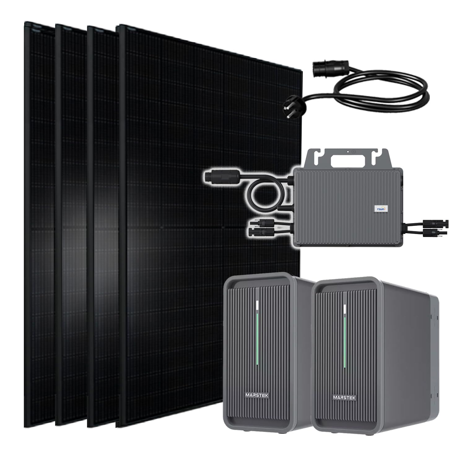 Balkonkraftwerk 2600W mit Speicher