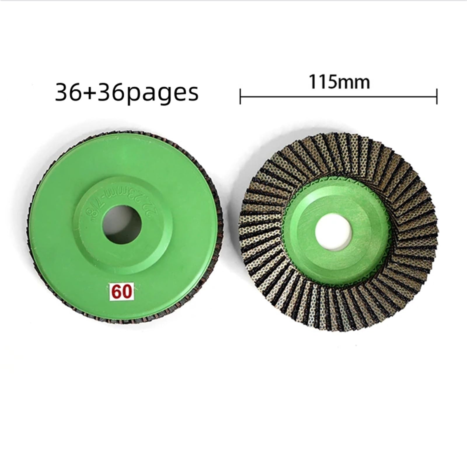 Disco de láminas de Diamante galvanizado de 115 mm for muela de Aletas de mármol, Disco de láminas de cerámica, Disco de Pulido de láminas de Metal.