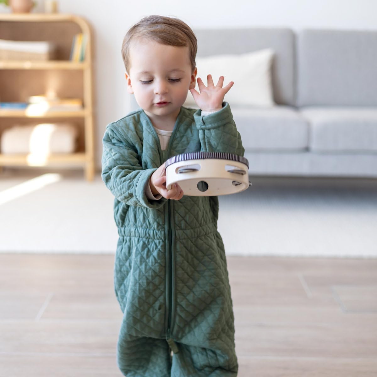 BEMINI Schlafsack Pady Quilted Jersey tog 1.5 Green