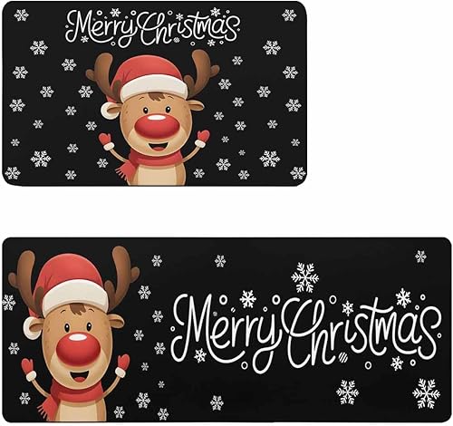 Tapete de baño de Feliz Navidad, antideslizante, de secado rápido y absorbente, tierra de diatomeas, fregadero de cocina, lavable, tapete de
