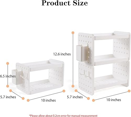 Miniatura 2 de Organizador de escritorio con soporte para bolígrafos, estante de almacenamiento de escritorio de oficina, organización y almacenamiento combinables