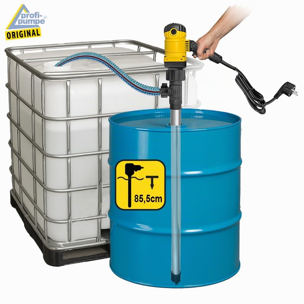 AMUR Pompe à Diesel Pompe à fioul Pompe électrique de Remplissage Pompe à Carburant Pompe à fût Pompe de Remplissage Huile de Chauffage Diesel 230V