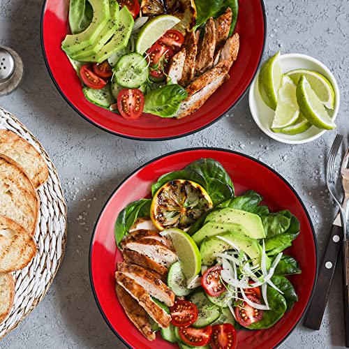 Miamio – 6 X Plate/Dinner Plate Set Stoneware Ceramic Tableware Set - Le Papillon Collection (Mixed, 8 Inch) #TOP3