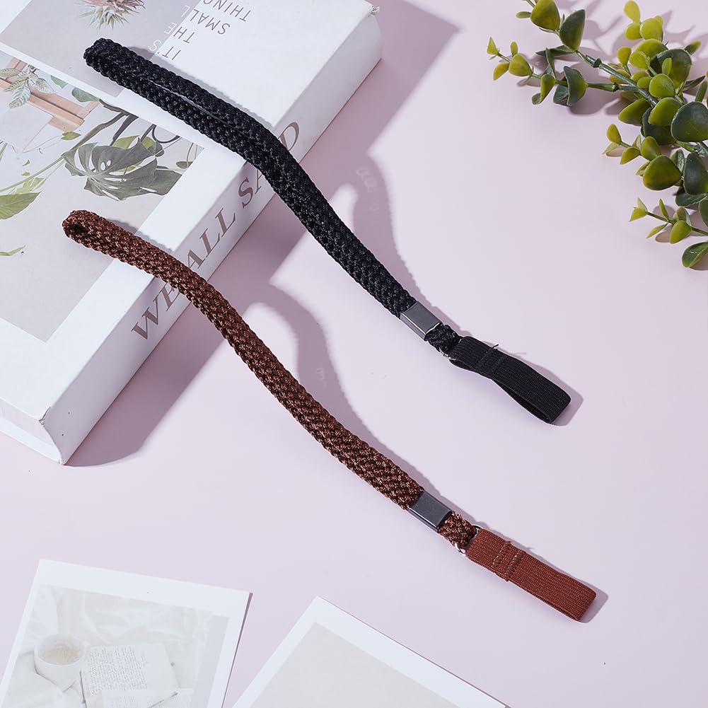 Dragonne de poignet en nylon extensible élastique pour canne de marche pour personnes âgées pour béquilles, randonnée, marche, rééducation