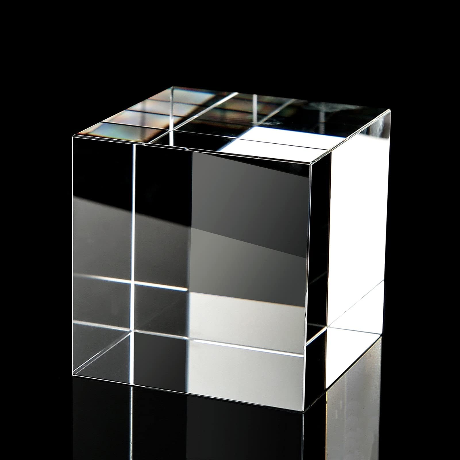 Cristal 50MM K9 Verre lentille Cube Transparent Optique Photographie Affichage Prisme Cristal x-Cube prismes décoration de la Maison Cadeau Ornement