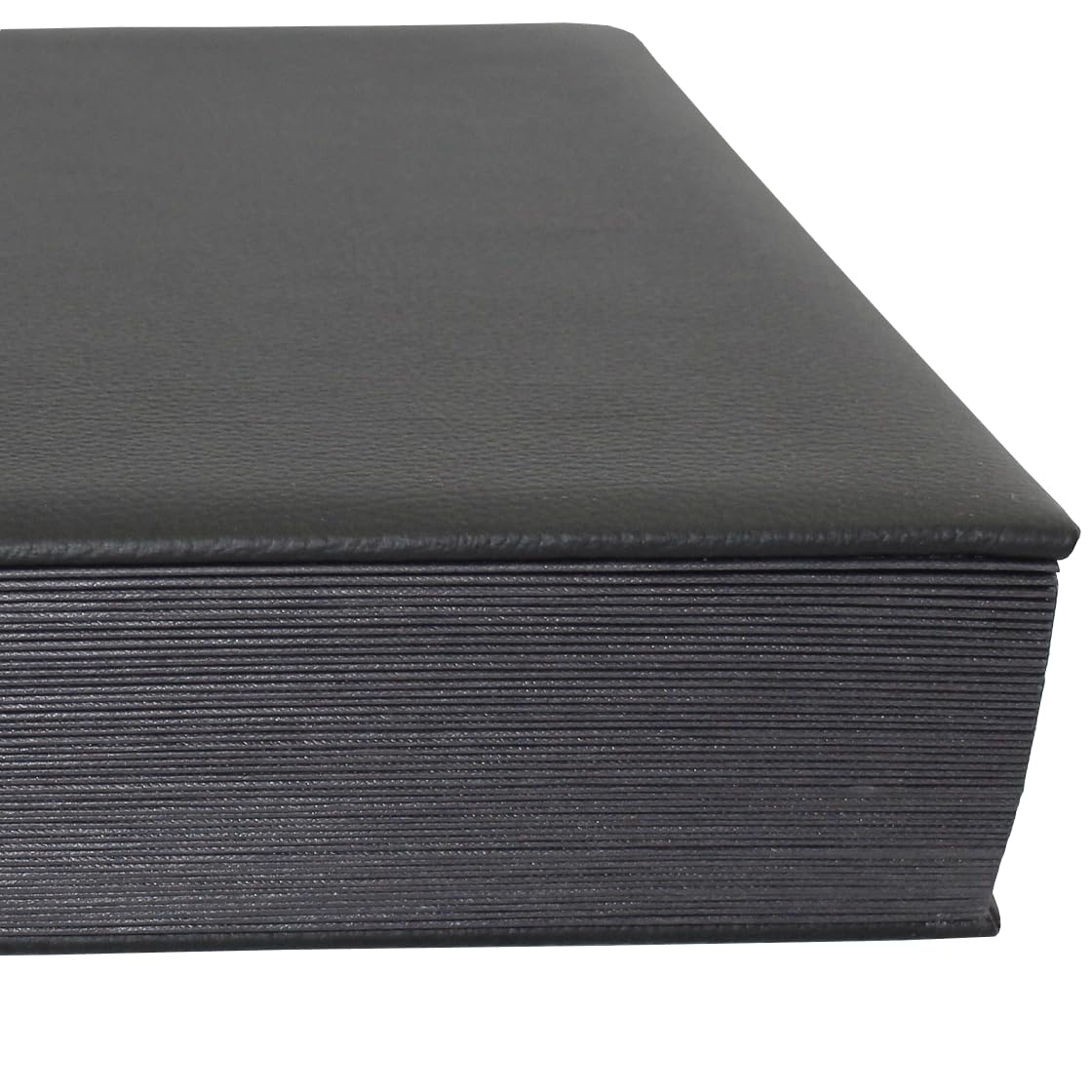 Raccoglitore con registro 1-31 plus 1-12 (gen-dic) in pelle bovina grana nera, adatto per DIN A4, copertina morbida con dorso elastico