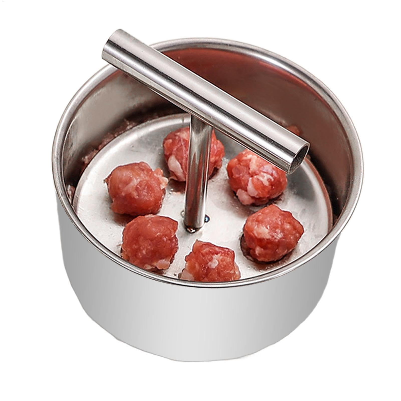 Fleischbällchenmacher, Edelstahl Fleischbällchenform, Antihaft Fleischbällchen Herstellung Werkzeuge, 6 Loch Fleischbällchen Maker, 12 Loch Fleischbällchenform, Küche Fleischbällchen Gadget