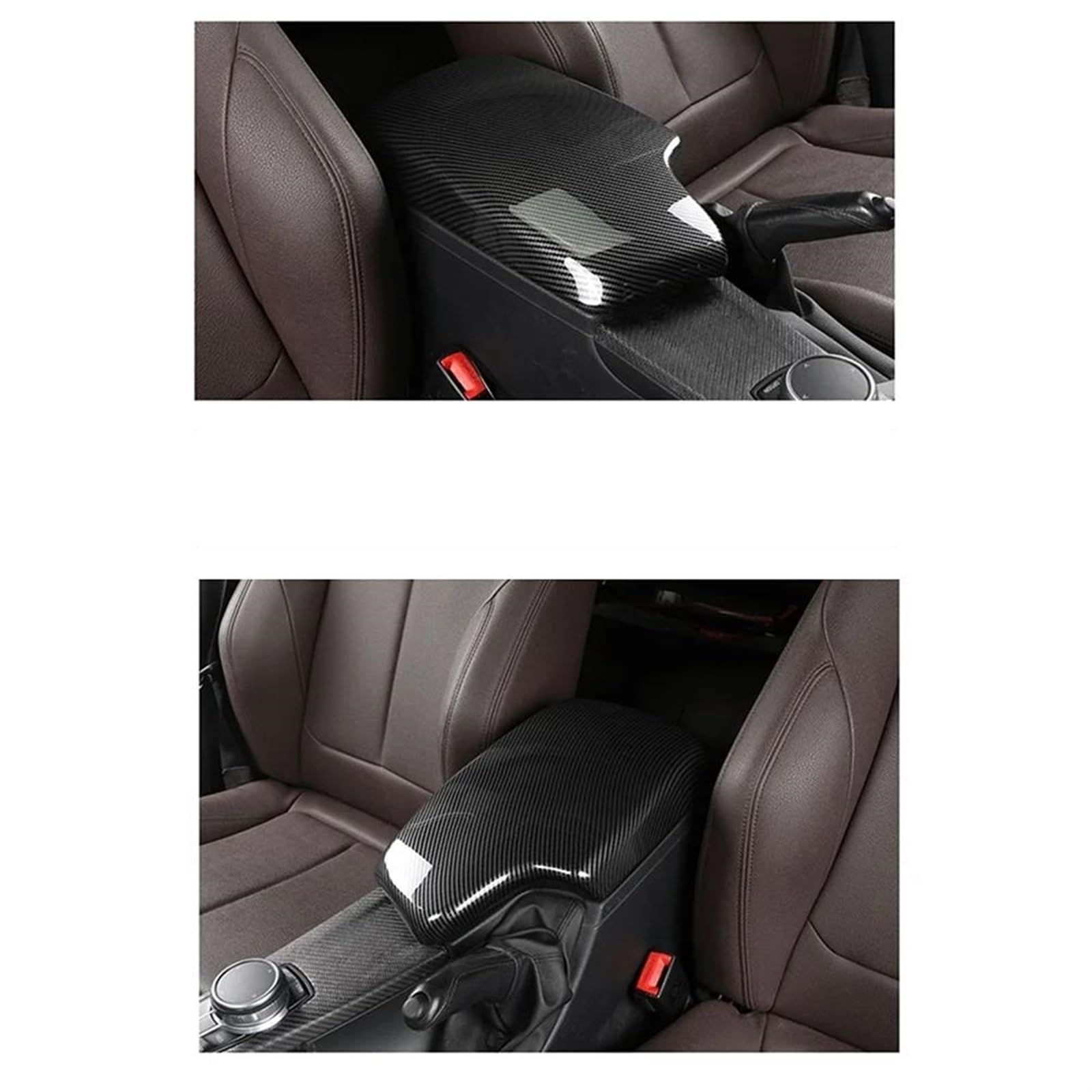 Embellecedor De Protección La Cubierta Del Reposabrazos Consola Central Fibra Carbono Para F30 F32 F34 2013-2019 suave