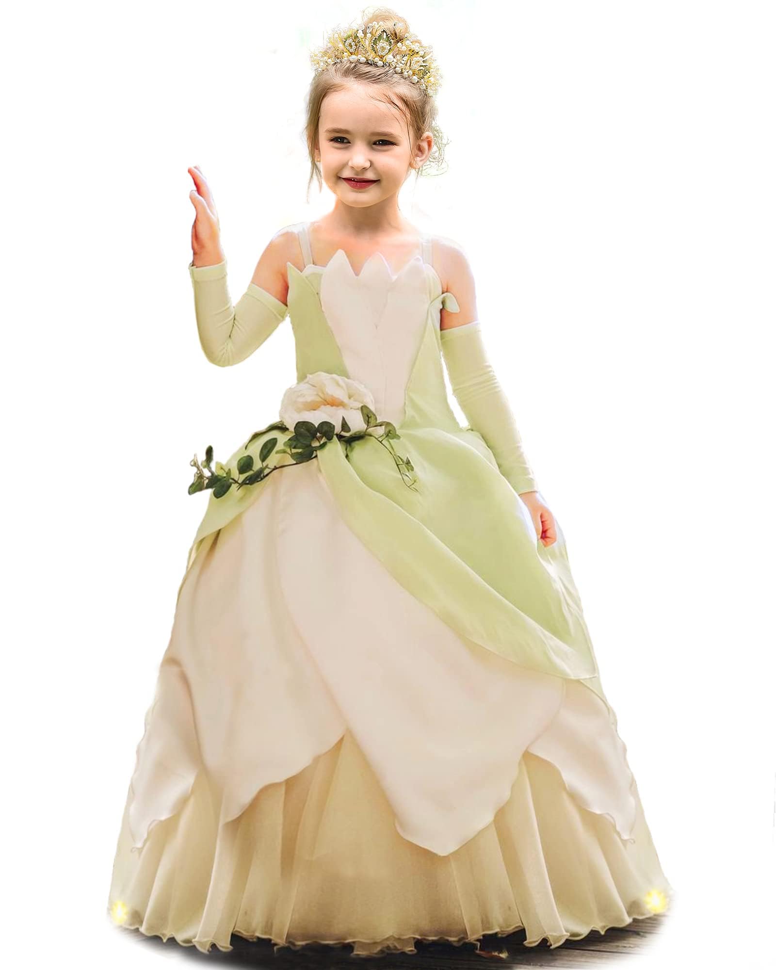 ToLaFio Princess Costume for Girls Birthday Role Play Dress Up Ball Gown Halloween Fancy Party Dress