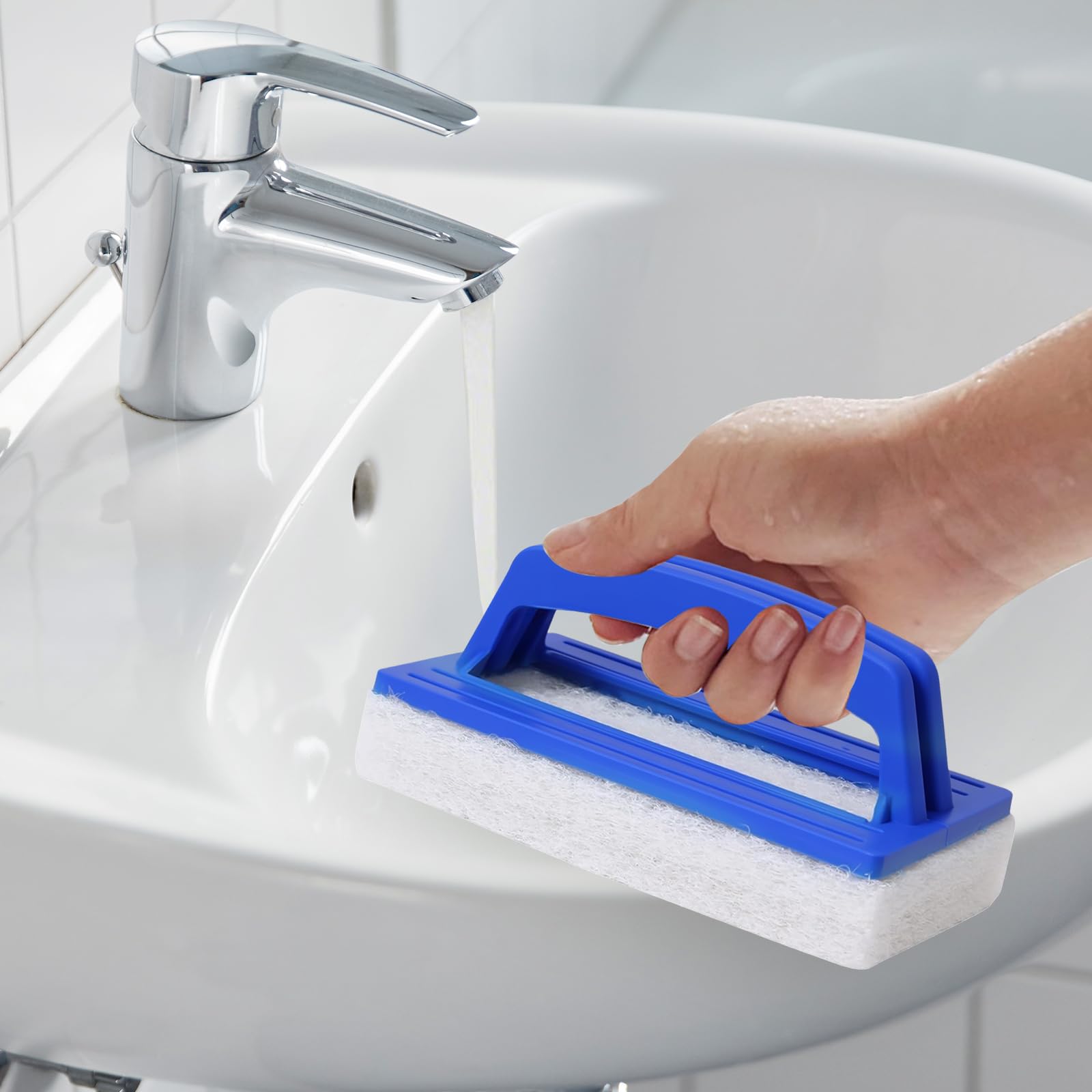 Pool Schwamm Bürsten 2er Set - Reinigungsbürste Für Schwimmbad & Whirlpool