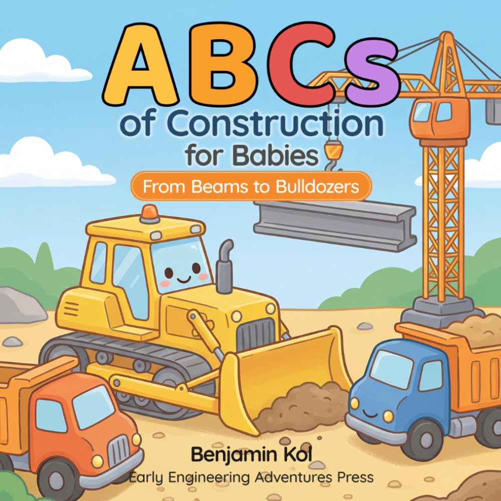 ABCs of Construction for Babies: From Beams to Bulldozers: A STEM Alphabet Book for Toddlers and Future Engineers