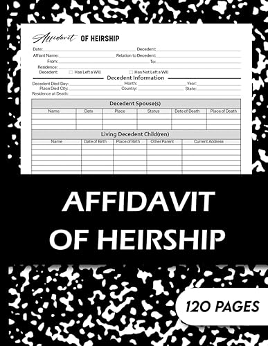 Affidavit Of Heirship: An Affidavit of Heirship helps to establish the rightful heirs to a deceased person’s assets