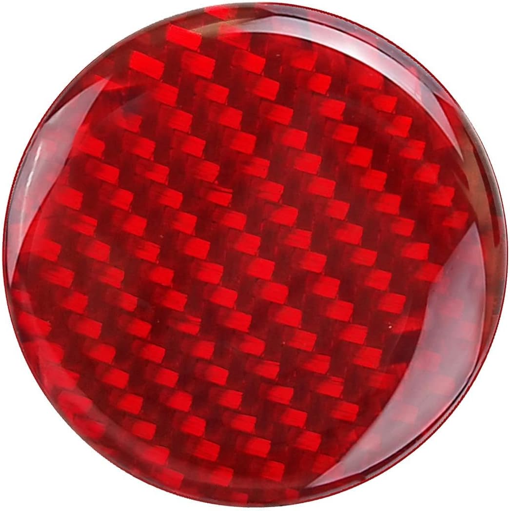 SUNJIKA Compatible with Carbon Fiber Interior Driving Mode Select Button Knob Trim Sticker Gear Shifter Panel for Jeep Grand Cherokee Accessories 2014 2015 2016 2017 2018 2019 2020 1PCS Red