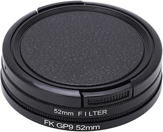 Filtro de lente CPL de 52 mm, filtro de lente de câmera polarizador circular anti-incrustante, moldura de alumínio à prova d'água para câmera de ação HERO 9