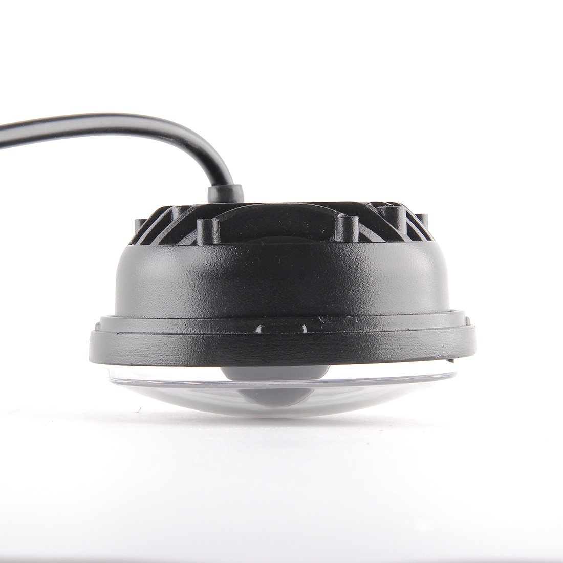 2 pcs Noir 11,4 cm 30 W Noir LED brouillard auxiliaire Phare Moto Passing Fog Light Lampe pour Harley Davidson