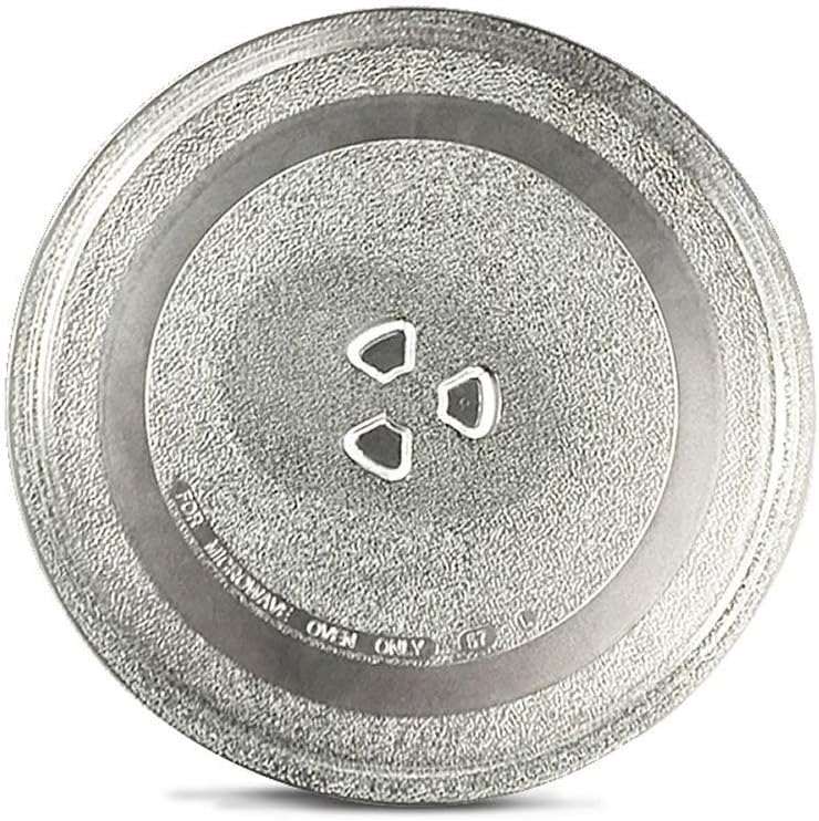 Replacement Turntable Glass Tray for 17L, 19L, 20L and 21L Capacity Microwave Ovens, Round Transparent Plate