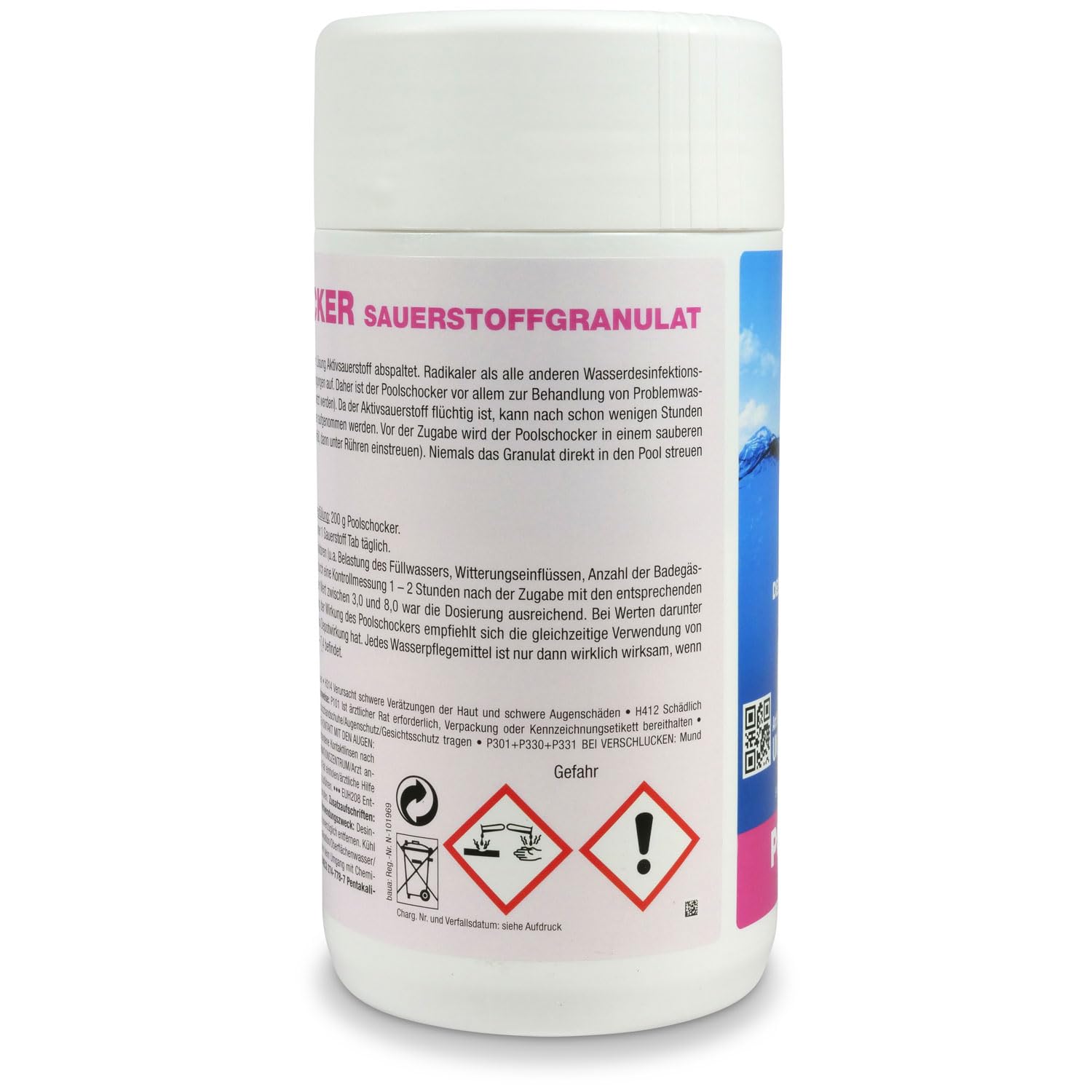 myPOOL Aktivsauerstoff Set - Granulat und Sauerstoff Aktivator - Chlorfreie Methode zur Desinfektion des Poolwassers - Für Schwimmbecken und SPA (2 kg)