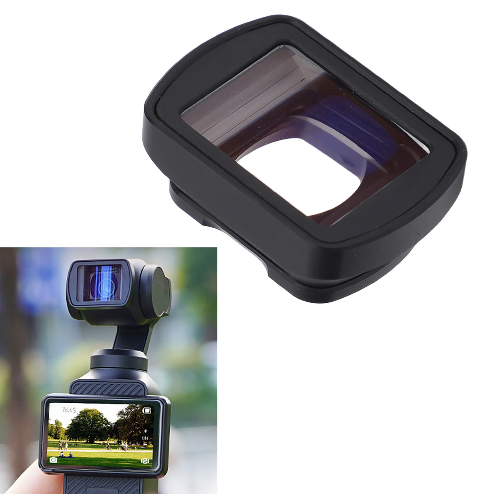 Anamorphotisches 1,15X Weitwinkelobjektiv für Pocket 3 – Optisches Glas mit Magnetanschluss für Kinobild