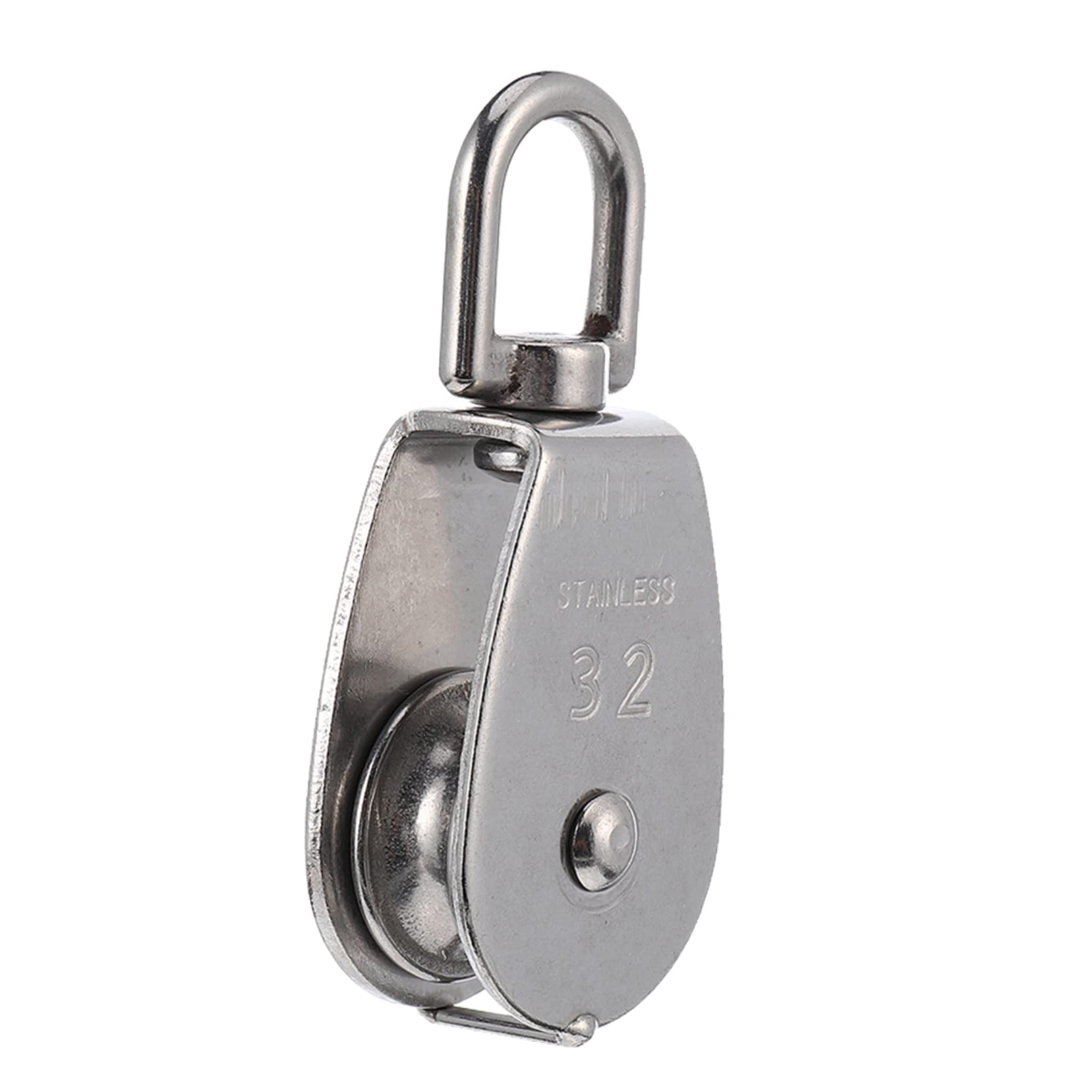 HEALLILY Stainless Steel Pulley System Practical Fitness Accessory Gym Equipment Pulley Wheel