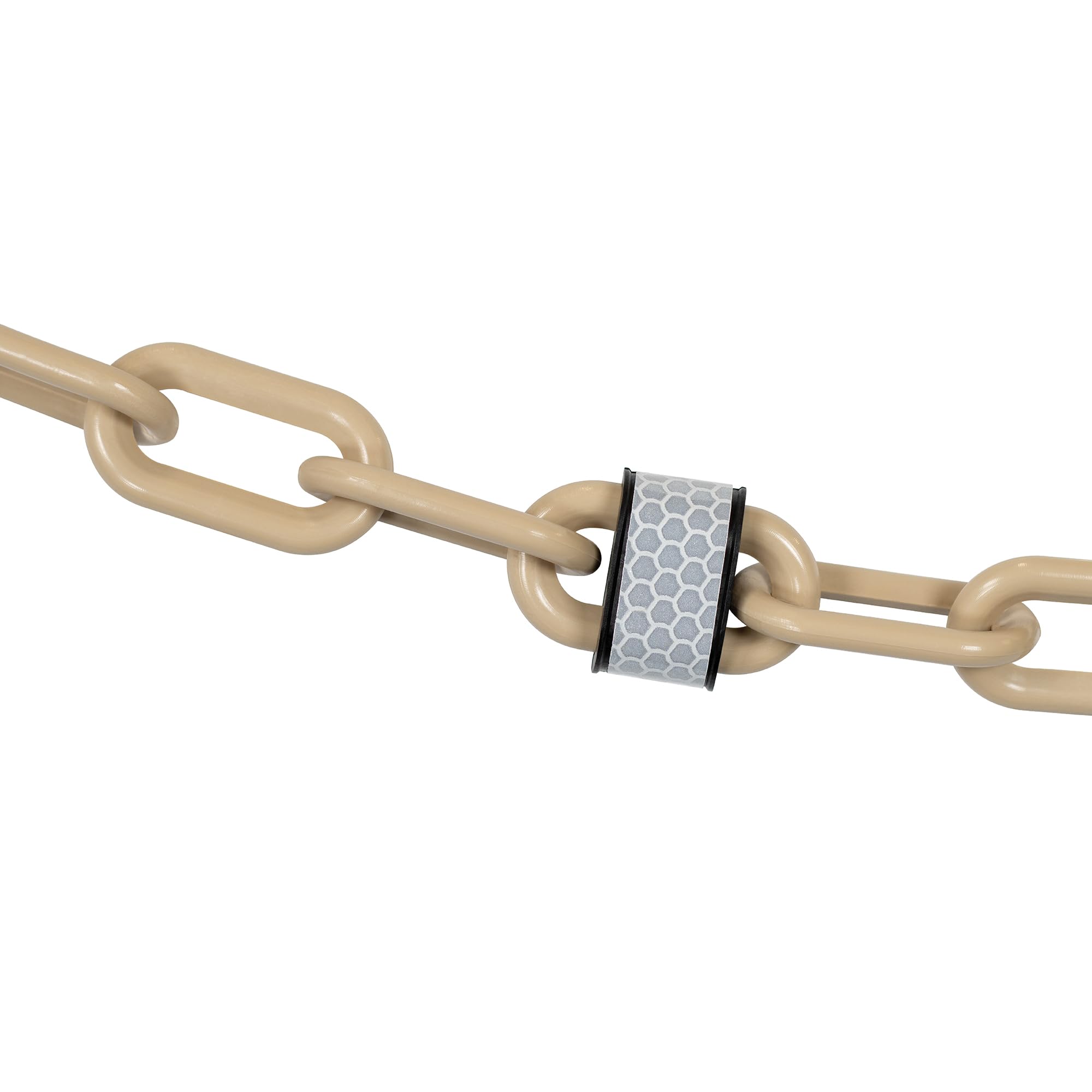2 Inch Link Chain Mr. Chain Plastic Barrier Chain - 100 Foot Army Tan ...