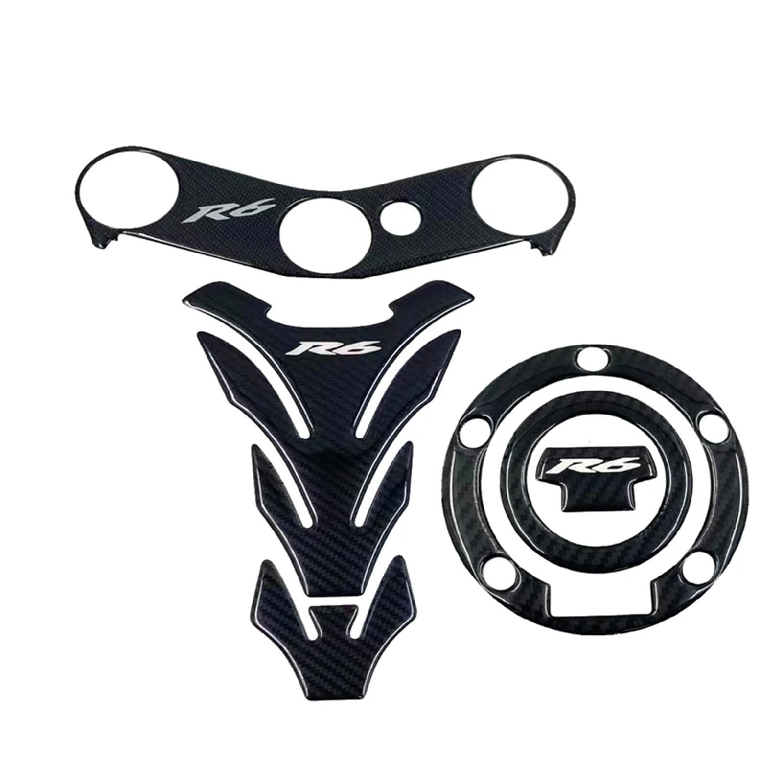 Motorcycle Gas Tank Sticker Motorcycle Tank Pad Protector Stickers Case Generic Universal Accessories General Purpose Replacement Kit for YZF600 YZF-R6 R6S