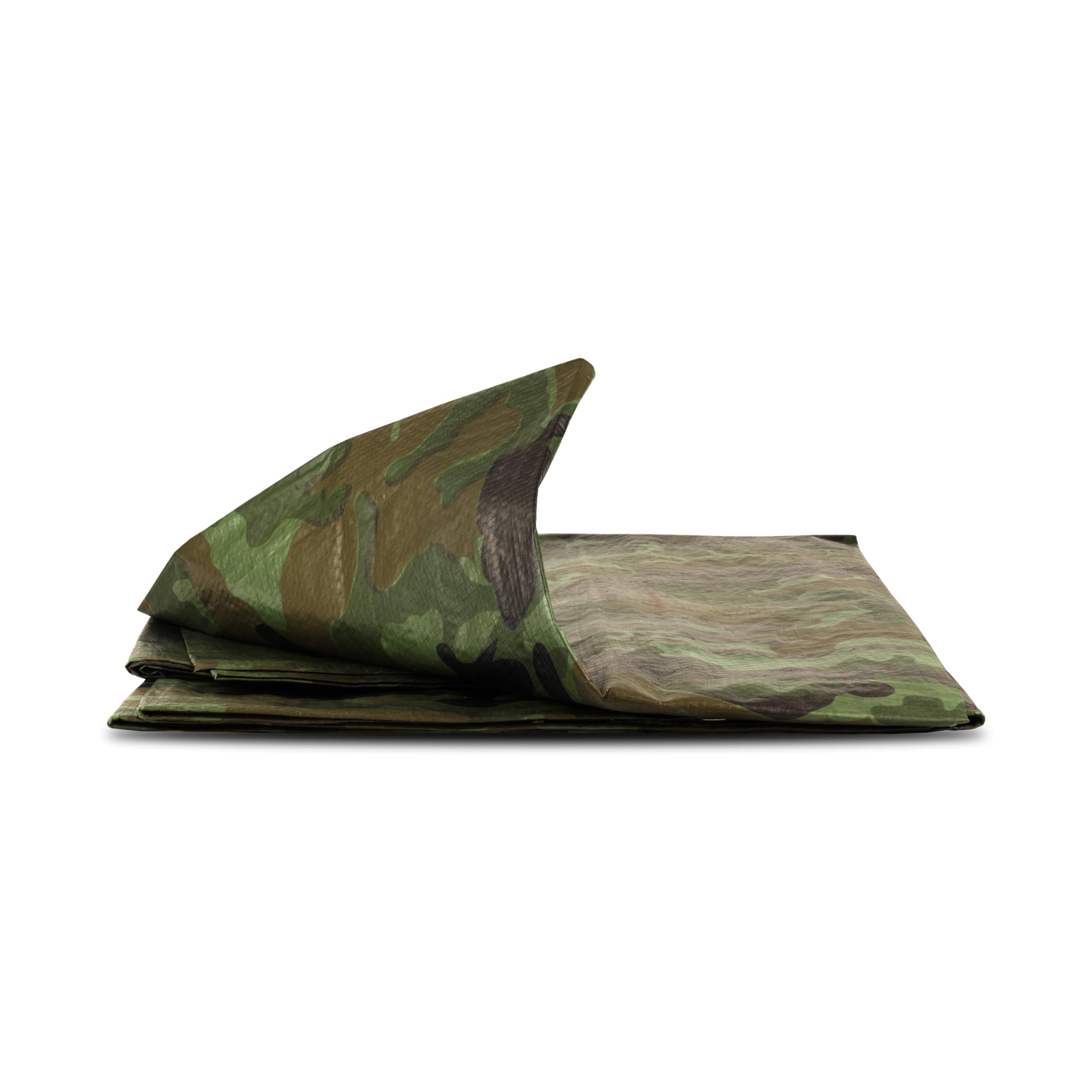Waterproof Tarpaulin with Eyelets, CAMOUFLAGE Sheet 95GSM, Premium Quality Cover, Reinforcing Mesh, Ideal to cover Garden Furniture, Camping ([m] 2.9 x 3.8 || 9.5' x 12.8')