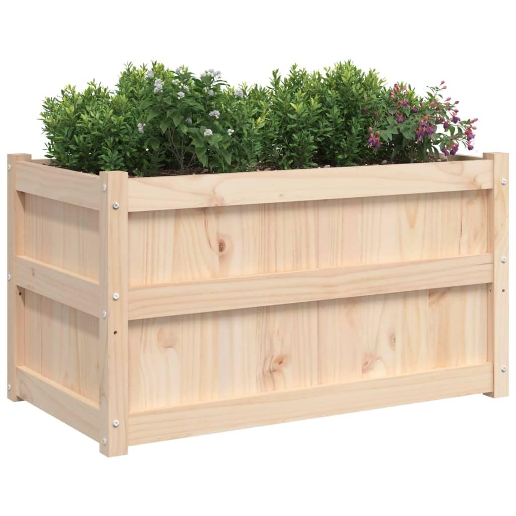 vidaXL Jardinière d'extérieur 90x50x50 cm Bois de pin Massif
