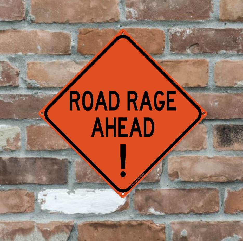 Yelacecca Cartello stradale in alluminio con scritta Road Sign New
