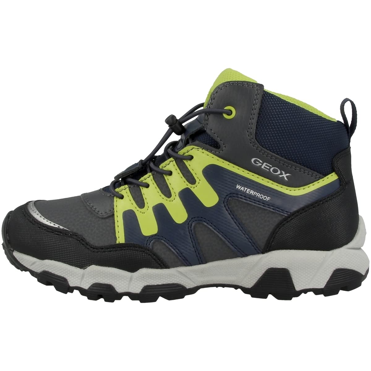 Geox Boys J MAGNETAR B Sneakers - Breathable Nylon & Leather Sneakers For Kids